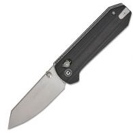 Civivi Knives C23073-1 Yonder 2.88" Folding Spey Point Plain Stonewashed 14C28N Steel Blade, Black Textured G10 Handle - C23073-1 Civivi Knives C23073-1 Yonder 2.88" Folding Spey Point Plain Stonewashed 14C28N Steel Blade, Black Textured G10 Handle - C23073-1