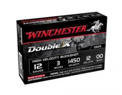 Winchester Double X Buckshot 12 ga. 3 in. 12 Pellets 00 5 rd. - SB12300 Winchester Double X Buckshot 12 ga. 3 in. 12 Pellets 00 5 rd. - SB12300