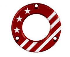 Axcel Driver Hubcap Red w/Engraving Made In USA/Patriotic Theme - ADVR-HUB-RDUSA