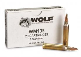 Wolf Gold Rifle Ammo, 5.56 NATO, 55 Grain, Full Metal Jacket, 20 Rounds Wolf Gold Rifle Ammo, 5.56 NATO, 55 Grain, Full Metal Jacket, 20 Rounds