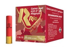 Rio Magnum Field Load Shotgun Ammo, .410 Gauge, 3" Chamber, 11/16 oz, #8 Shot, 250 Rounds per Case - RCHV368 Rio Magnum Field Load Shotgun Ammo, .410 Gauge, 3" Chamber, 11/16 oz, #8 Shot, 250 Rounds per Case - RCHV368