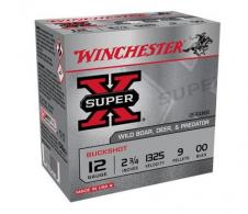 Winchester Super X Load 12 ga.  2.75 in. Buckshot 00 25 rd. - XB1200VP25