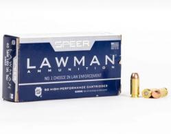 Speer Lawman  Ammo, .40 S&W, 180 Grain, Total Metal Jacket, 50 Rounds - 53652