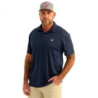 Huk Icon Polo Short Sleeve Shirt Naval Academy L - H1200639-413-L