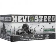 HEVI-Shot HEVI-Steel Shotshells, 12 Gauge, 3" Chamber, 1-1/4oz, #2 Shot, 100/Box
