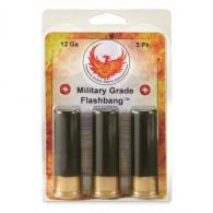 Phoenix Rising Military Grade Flash Bang Shotshells, 12 Gauge, 2-3/4", 3 Rounds