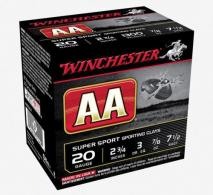 Winchester AA Super Sport Sporting Clays, 20 Gauge, 2 3/4" Chamber, 7/8 oz, #7.5 Shot, 200/Case - AASC207VP@ Winchester AA Super Sport Sporting Clays, 20 Gauge, 2 3/4" Chamber, 7/8 oz, #7.5 Shot, 200/Case - AASC207VP@