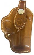 Prem Leather Clip Hol 3.5" Left Hand Tan/White Stitch - H-RT-350-TN-L-CP