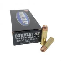 Double Tap 500 Equalizer Handgun Ammo, .500 S&W, 455 Grain, 20 Rounds Double Tap 500 Equalizer Handgun Ammo, .500 S&W, 455 Grain, 20 Rounds