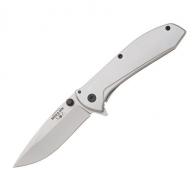 Bear & Son Framelock Assisted Opener Folding Knife 2-7/8" Drop Point Blade Stainless Steel - 112A