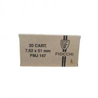 PMC X-TAC Full Metal Jacket Boat Tail 7.62x51 Ammo 20 Round Box