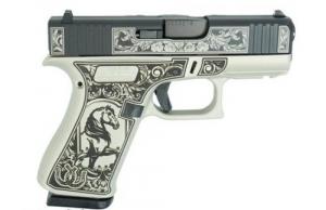 GLOCK 43X FS 9MM W/FRONT RAILS-Glock & Horses Black Slide Gr - UX4350201FRGHBNBS