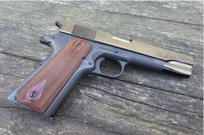 Colt 1911 Government Classic .45 ACP 5in barrel rd Black DLC/Gold Scroll-V2 LD - O1911C-AUTOBLKG