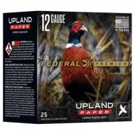 Federal Premium Upland Paper Shotshells, 12 Gauge, 2-3/4, 1-1/4oz, #5, 25 Rounds Federal Premium Upland Paper Shotshells, 12 Gauge, 2-3/4, 1-1/4oz, #5, 25 Rounds