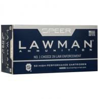 CCI Speer Lawman Clean-Fire Handgun Ammo, .38 Special, 125 Grain, Total Metal Jacket, 50 Rounds CCI Speer Lawman Clean-Fire Handgun Ammo, .38 Special, 125 Grain, Total Metal Jacket, 50 Rounds