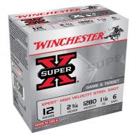 Winchester Super-X Xpert HV Steel, 12 Gauge, 2 3/4" 1 1/8 oz, #6 Shot, 250 Rounds - WE12GTH6@