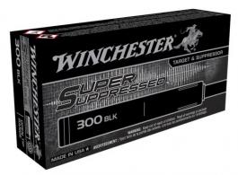 Winchester Super Suppressed Rifle Ammo, .300 Blackout, 200 Grain, Open Tip Range, 20 Rounds - SUP300BLK