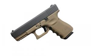GLOCK 19 GEN 3 9MM PISTOL Flat Dark Earth FRAME 4.01" FXD 5.5lb 2-15RD MAGS - PI1950203FDE GLOCK 19 GEN 3 9MM PISTOL Flat Dark Earth FRAME 4.01" FXD 5.5lb 2-15RD MAGS - PI1950203FDE