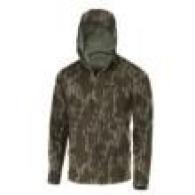 DV8 QUEST MIDWEIGHT QUARTER ZIP HOODIE MOSSY OAK BOTTOMLAND