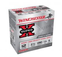 Winchester Super-X Xpert Hi-Velocity Steel 12 ga. 2.75 in. 1 1/8 oz. 6 Round - WE12GTH6 Winchester Super-X Xpert Hi-Velocity Steel 12 ga. 2.75 in. 1 1/8 oz. 6 Round - WE12GTH6