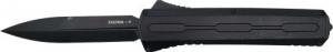 Zastava - Tactical Black Wood | S35VN Spear Point Blade - A7 OTF Knife