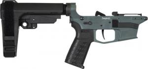 LOWER GROUP PISTOL BANSHEE ZEROED TRIGGER RIPBRACE MK10 CHARCOAL GREEN - 10CA3F6-CG