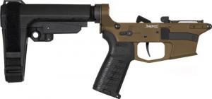 LOWER GROUP PISTOL BANSHEE ZEROED TRIGGER RIPBRACE MKG MIDNIGHT BRONZE - 45CA3E4-MB