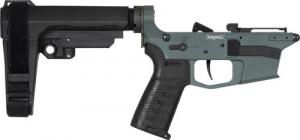 LOWER GROUP PISTOL BANSHEE ZEROED TRIGGER RIPBRACE MKGS CHARCOAL GREEN - 99CA38E-CG
