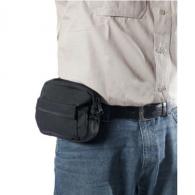 NYLON BELT POUCH HOLSTER - BLACK, AMBIDEXTROUS, 2" REVOLVERS AND SUB COMPACT AUTOS - 40BP00BK