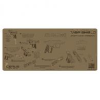 M&P SHIELD INSTRUCTIONAL PROMAT - COYOTE TAN - IM-SW-MP-SHLD-INS-CO