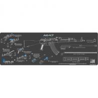 AK-47 INSTRUCTIONAL PROMAT - CHARCOAL GRAY/CERUS BLUE - RM-AK47-INS-GRY