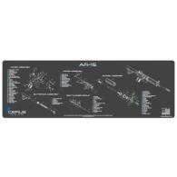 AR-15 SCHEMATIC RIFLE PROMAT - CHARCOAL GRAY/CERUS BLUE - RM-AR15-SCH-GRY