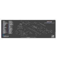 SPRINGFIELD M1A SCHEMATIC RIFLE PROMAT - CHARCOAL GRAY/CERUS BLUE - RM-M1A-SCH-GRY
