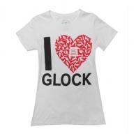 I LOVE GLOCK T-SHIRT  - WHITE, X-LARGE - AP95140