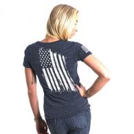 WOMEN'S AMERICA T-SHIRT - NAVY - 2X-LARGE - AMERICA-WRTS-NAVY-2X