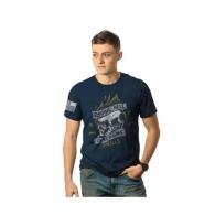 RAISING HELL AND SLING SHELLS T-SHIRT - MIDNIGHT NAVY, SMALL - RHSS-TS-MIDNIGHTNAVY