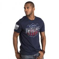 MEN'S RELENTLESSLY PATRIOTIC T-SHIRT - MIDNIGHT NAVY - SMALL - RPAT-TS-MIDNIGHTNAVY