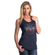 WOMENS RACERBACK RELENTLESSLY PATRIOTIC TANK - NAVY - 2X-LARGE - RPAT-WTT-NAVY-2XL