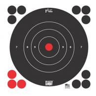 12IN WHITE BULLSEYE TARGET 12PK - 12B-WHTE-12PK