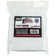 COTTON FLANNEL PATCHES - 6-7MM, 1000 COUNT - 13/8-1000