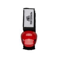 BEAR BELL W/ VELCRO STRAP - RED, MAGNETIC SILENCER - BB-01-RD