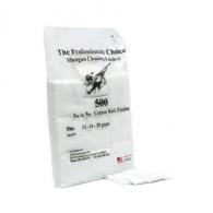 SHOTGUN CLEANING PATCHES - WHITE, 1/16/0 GAUGE, COTTON KNIT, 3" X 3", 500/PK - 2