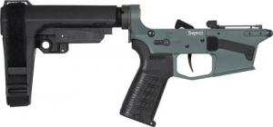 LOWER GROUP PISTOL BANSHEE ZEROED TRIGGER RIPBRACE MK57 CHARCOAL GREEN - 57CA3F9-CG