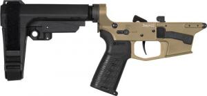 LOWER GROUP PISTOL BANSHEE ZEROED TRIGGER RIPBRACE MK17 COYOTE TAN - 92CA3AB-CT