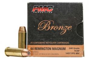 PMC 44 Rem Mag Target 240 Grain Truncated Cone Soft 25rd box PMC 44 Rem Mag Target 240 Grain Truncated Cone Soft 25rd box