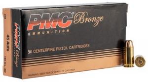 Main product image for PMC .45 ACP 185 Grain Jacketed Hollow Point 50rd box