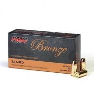 PMC Bronze 32 ACP 60 Grain Hollow Point 50rd box - 32B PMC Bronze 32 ACP 60 Grain Hollow Point 50rd box - 32B