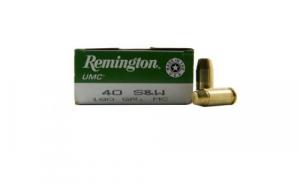 Remington Ammunition UMC 40 S&W Metal Case 180 GR 990 fps 50Box/10Case