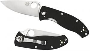 Spyderco Tenacious Black G-10 Plain - C122GP Spyderco Tenacious Black G-10 Plain - C122GP