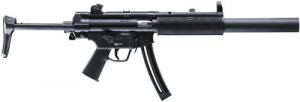 H&K Rimfire MP5 SD Rimfire SA 22 LR 16.2" 10+1 Adj Telestock Stk Black